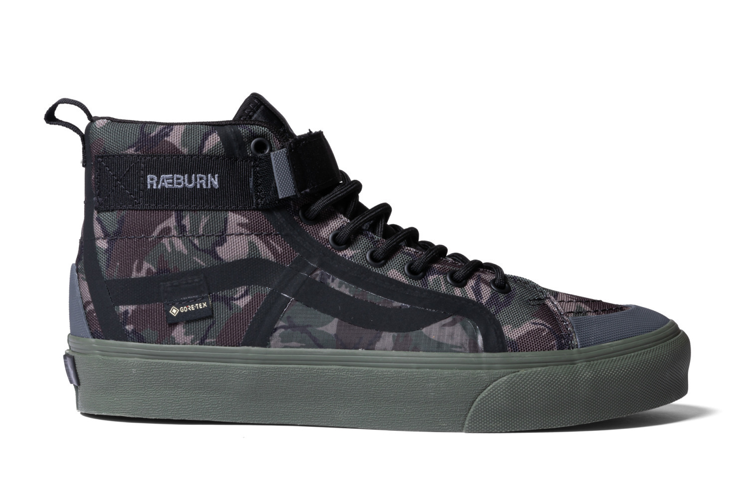 ン 大人気 新品 ノ VANS×レイバーン、カモフラージュ柄＆足首バックル付き 靴