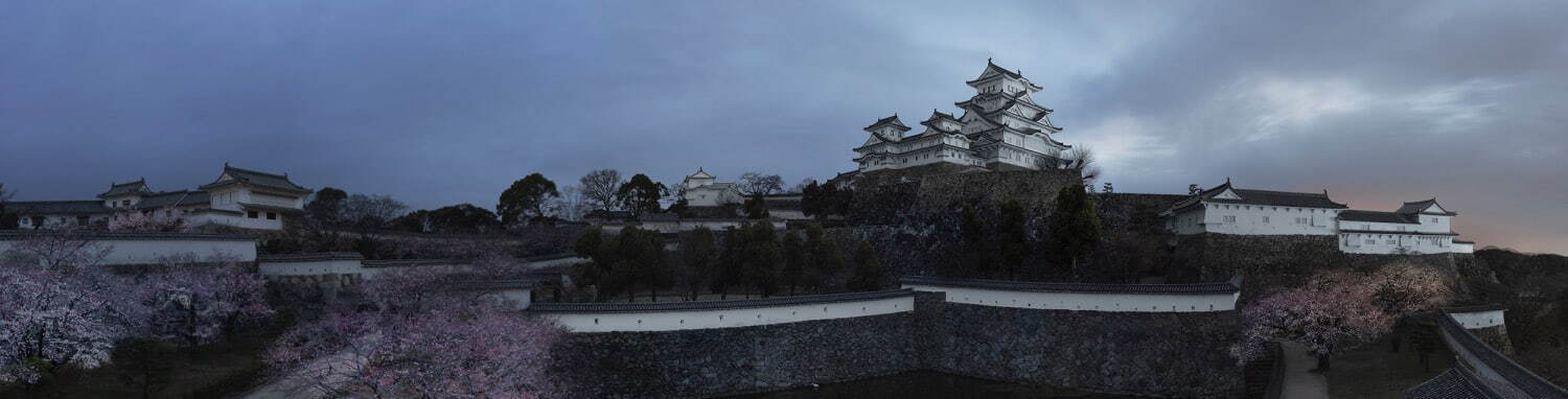 杉本博司《狩野永徳筆 安土城図屏風 想像屏風風姫路城図》2022年 ©Hiroshi Sugimoto