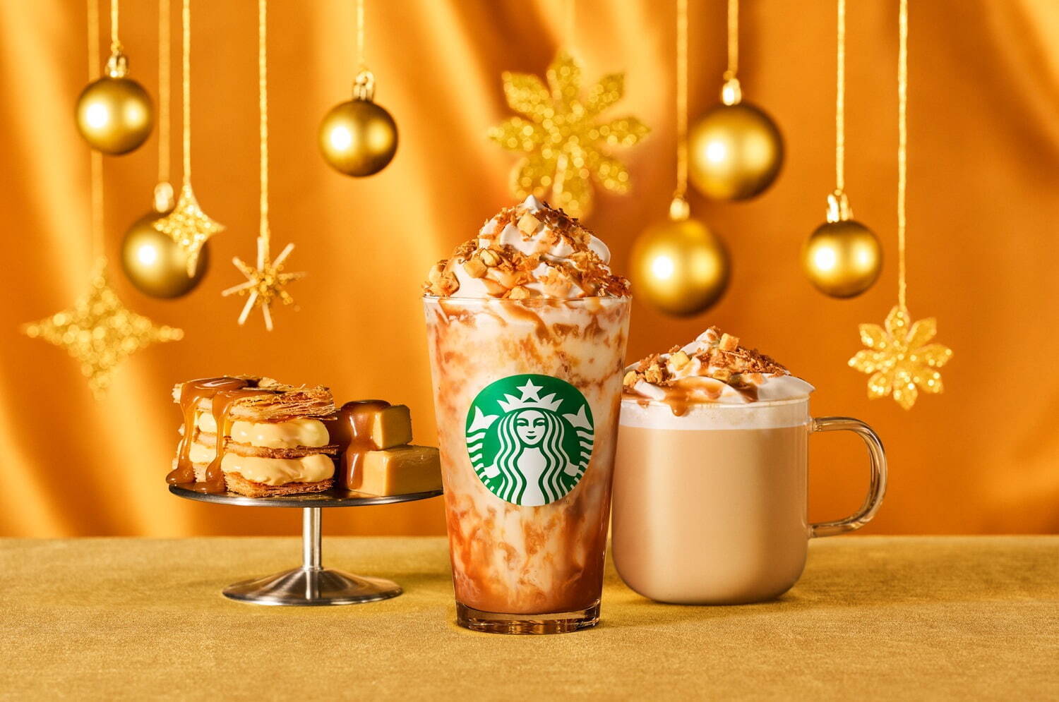 スターバックス(Starbucks Coffee) バターキャラメル ミルフィーユ フラペチーノ｜写真1