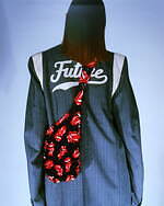 M A S U×ザ・ローリング・ストーンズ、ポップコーン生地のリップロゴTシャツ＆バッグ｜写真5