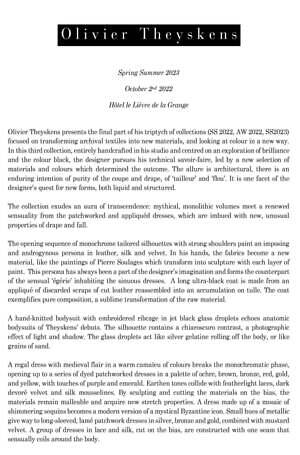 オリヴィエ ティスケンス(OLIVIER THEYSKENS) 2023年春夏ウィメンズコレクション  - 写真27