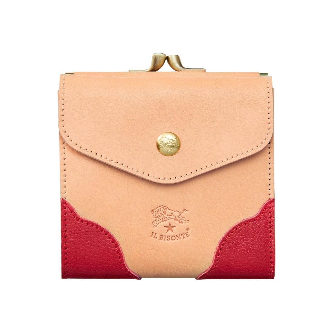 イル ビゾンテ22年クリスマス、”レッド＆グリーン”がアクセントのがま口財布やキーケース｜写真2