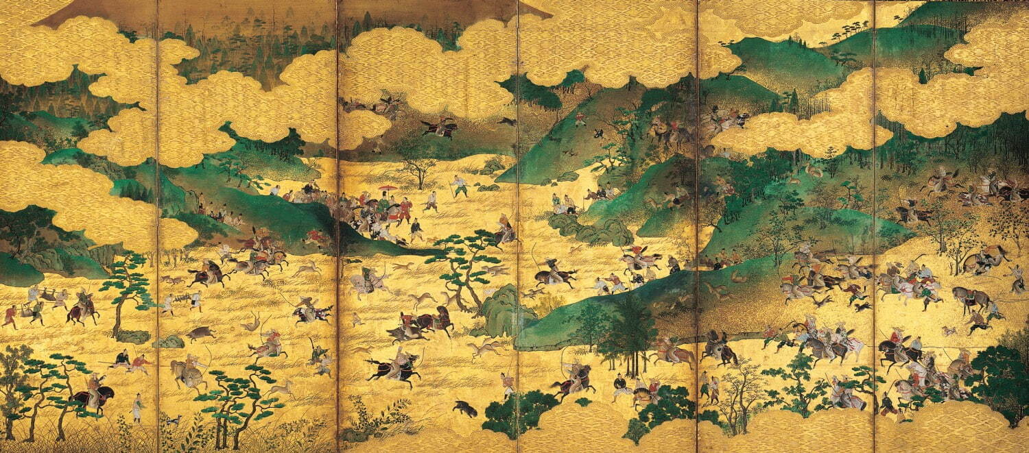 《曽我物語図屏風》(右隻) 日本・江戸時代 17世紀 根津美術館蔵