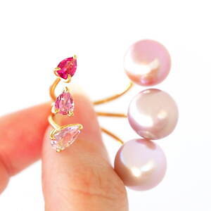 まるでリップ”なピアス&煌めくダイヤの唇型リング、ミカ まるでリップ”なピアス&煌めくダイヤの唇型リング、ミカ