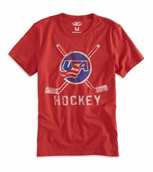 アメリカンイーグルがソチオリンピック記念Tシャツ発売 - スノボやホッケーのチームロゴをプリント｜写真4