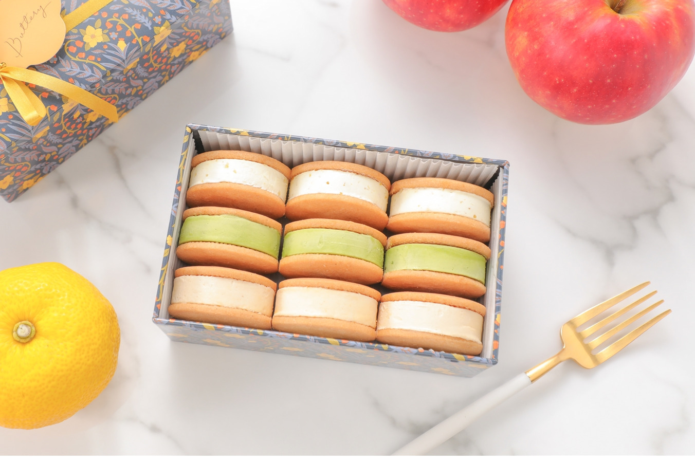 キャラメルりんごや柚子の“濃厚冬バターサンド”、名古屋の焼き菓子専門店「バタリー」で