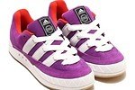 アディダス オリジナルス×アトモスのスニーカー「アディマティック」ヴィンテージ着想のパープル