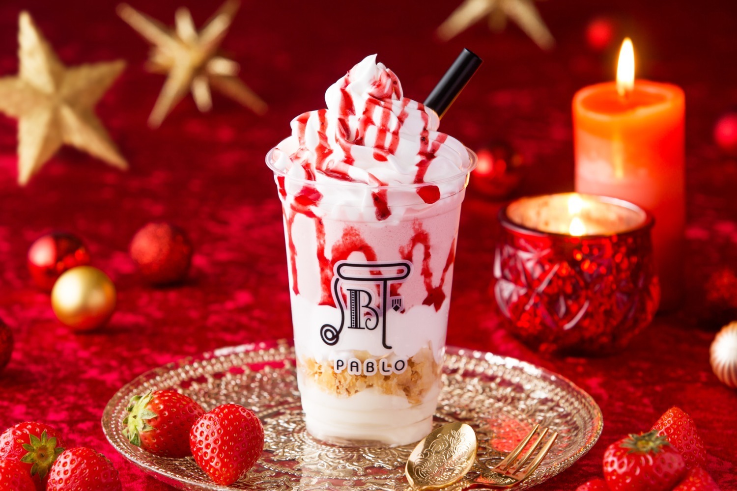 パブロ“いちごのチーズタルト”風スムージー、心斎橋＆新橋で限定発売