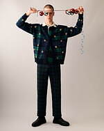 トミー ヒルフィガー22年クリスマスウェア、“タータンチェック柄”カーディガンやピーコート｜写真13