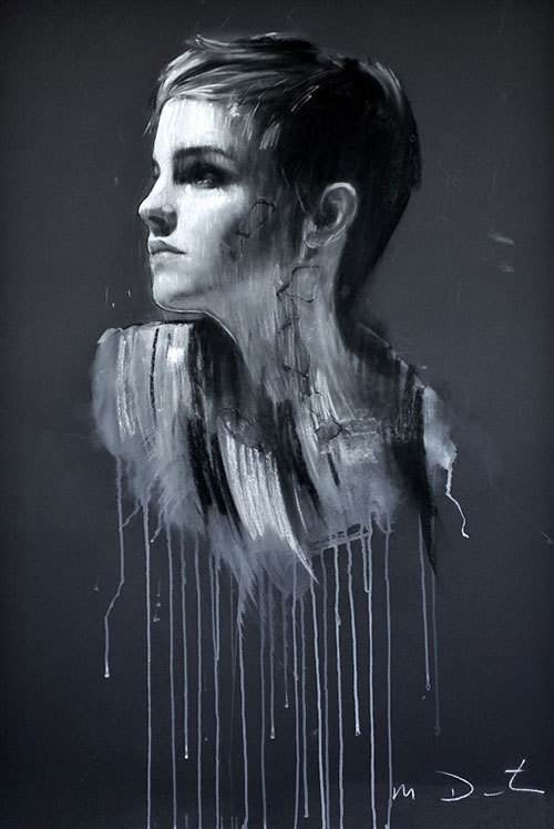 エマ・ワトソンがモダンアートに！マーク・デンステッダーの絵画展が渋谷で開催  | 写真