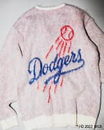 ニードルズ×ビームス ボーイのモヘヤカーディガン、ニューヨーク・ヤンキースなどMLBチームロゴの総柄｜写真2