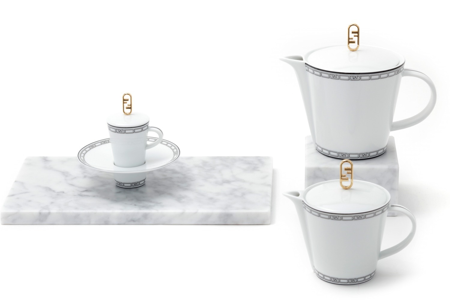 フェンディ新作「オーロック」が輝くマグカップ＆プレート、花瓶やキャンドルも