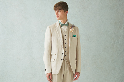 ウエディングドレス｜スズキタカユキから麻素材のメンズタキシード - 大人のウエディングを演出する完全オーダー品