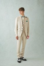 スズキタカユキから麻素材のメンズタキシード - 大人のウエディングを演出する完全オーダー品｜写真1