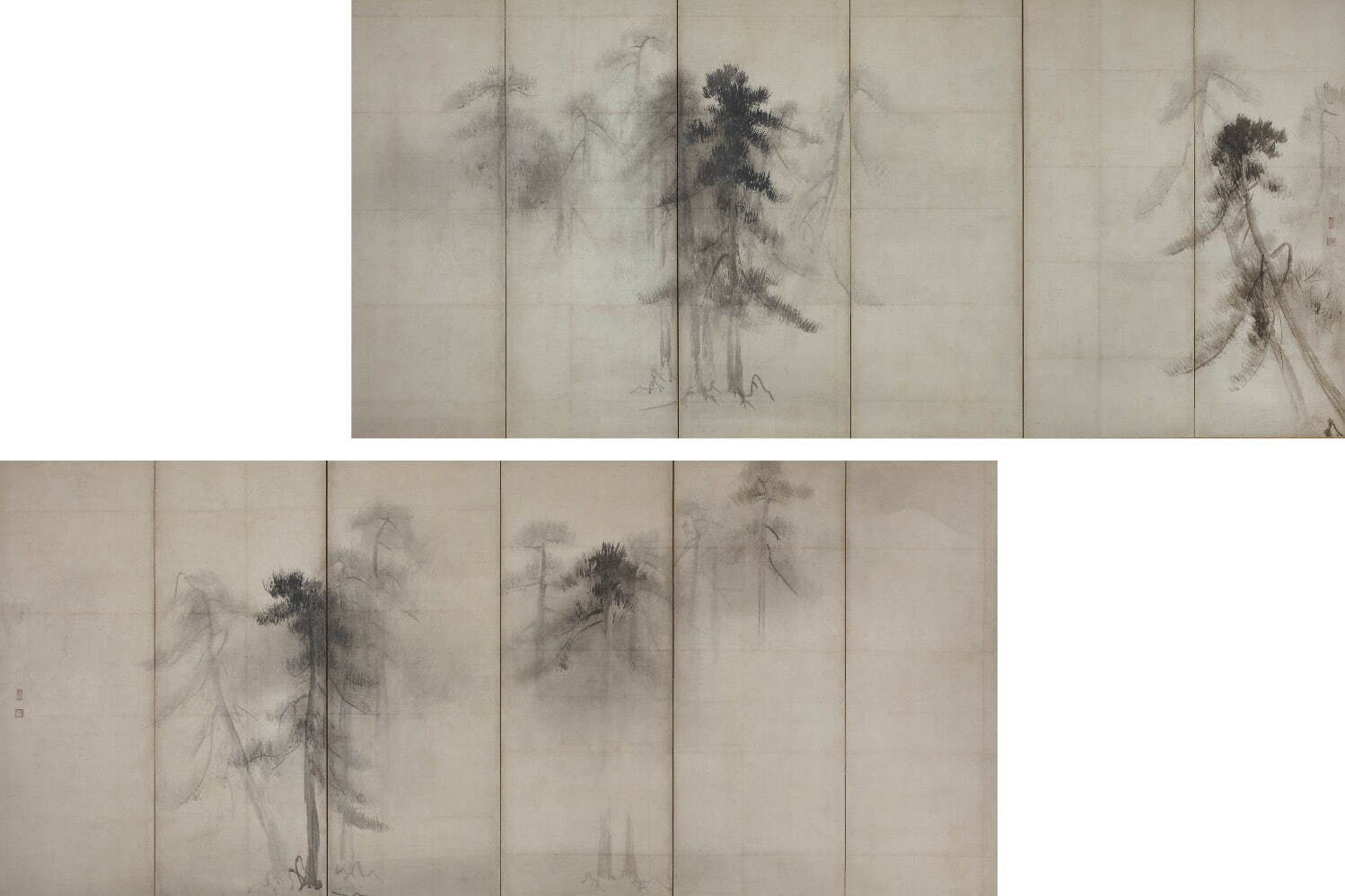 国宝 松林図屏風 長谷川等伯筆 安土桃山時代・16世紀 東京国立博物館蔵
［1月2日(月・振替休日)～15日(日) 本館 7室］