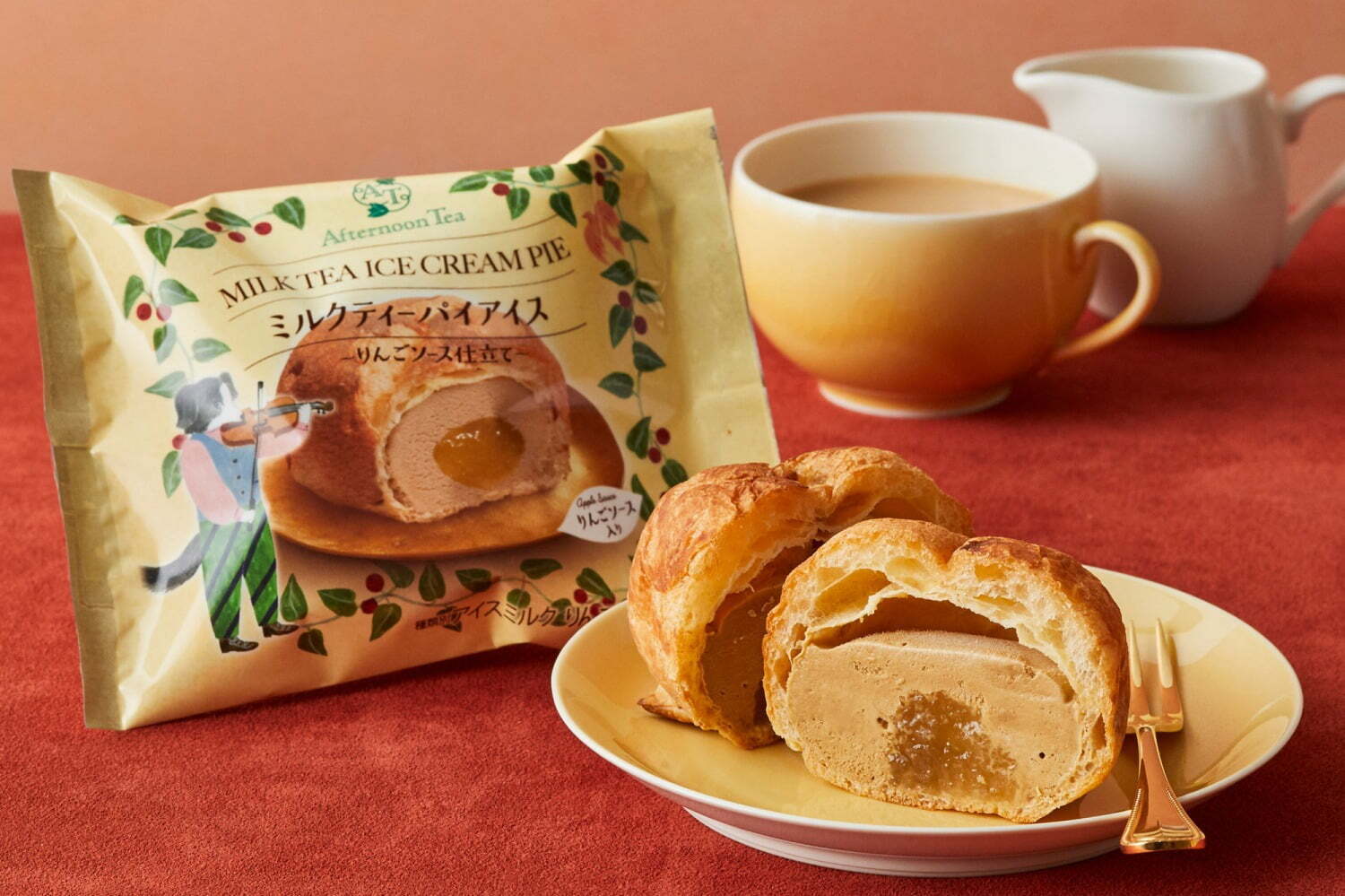 「ミルクティーパイアイス」