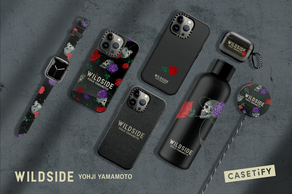 スマホ/家電/カメラ未使用品 WILDSIDE YOHJI YAMAMOTO x CASETiFY IPHONE 11 pro SKULL＆ROSE 携帯 ブラック ローズ  46597