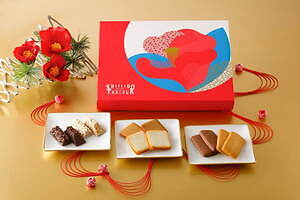 資生堂パーラーから新年を祝う限定スイーツボックス、人気チョコレートなどを“椿”パッケージで｜写真1