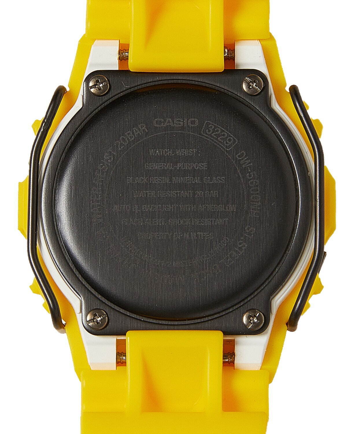 N.ハリウッド × G-SHOCKのコラボ腕時計“海面着色剤”着想のイエローケース｜写真7