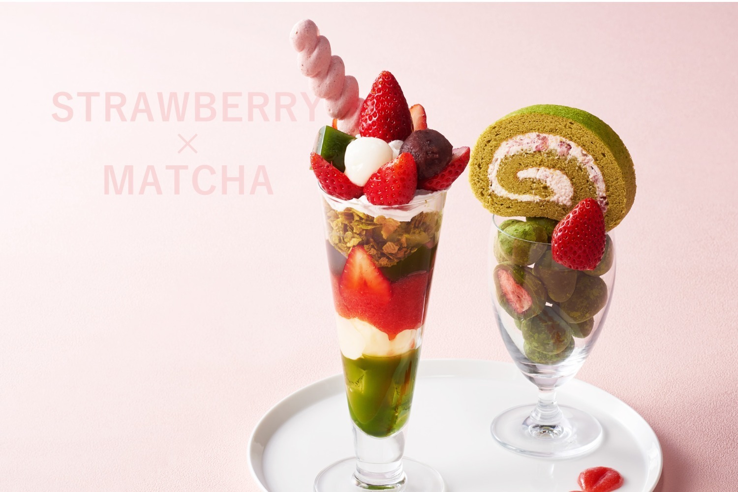 京都・伊藤久右衛門「いちご抹茶パフェ」フレッシュ苺×ほろ苦宇治抹茶、“丸ごと苺”抹茶だいふくも