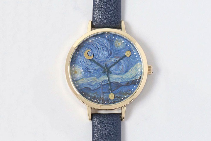 ゴッホ《ひまわり》《星月夜》の腕時計、“名画鑑賞”を楽しむ「絵画ウォッチ」初のラウンド型｜写真4