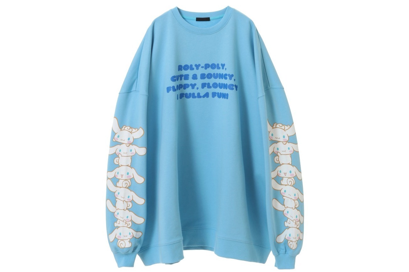 卸し売り購入 キャンディストリッパー×シナモロール、“袖に連なるシナモロール トップス