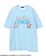 キャンディ ストリッパー×シナモロール、“袖に連なるシナモロール”のビッグスウェットやTシャツ｜写真9