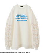 キャンディ ストリッパー×シナモロール、“袖に連なるシナモロール”のビッグスウェットやTシャツ｜写真1