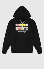 チャンピオン×ビースティ・ボーイズのスウェット、“手書き風ロゴ”やジャケット写真を配して｜写真4