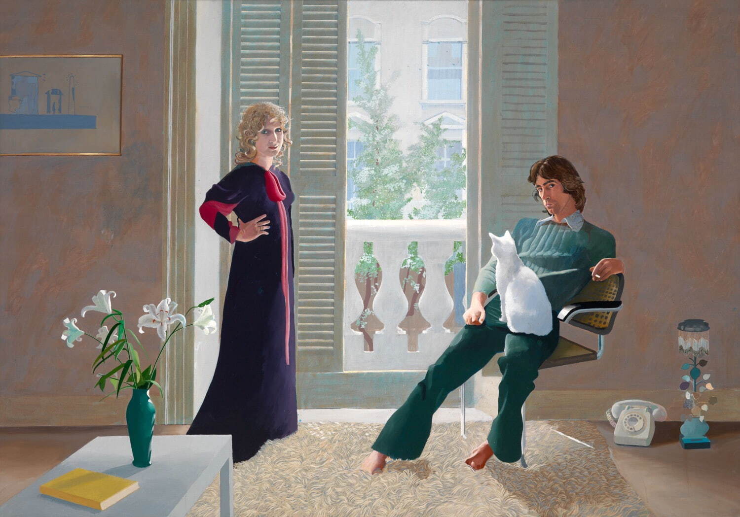 デイヴィッド・ホックニー 《クラーク夫妻とパーシー》 1970-71年 テート
© David Hockney Photo: Richard Schmidt