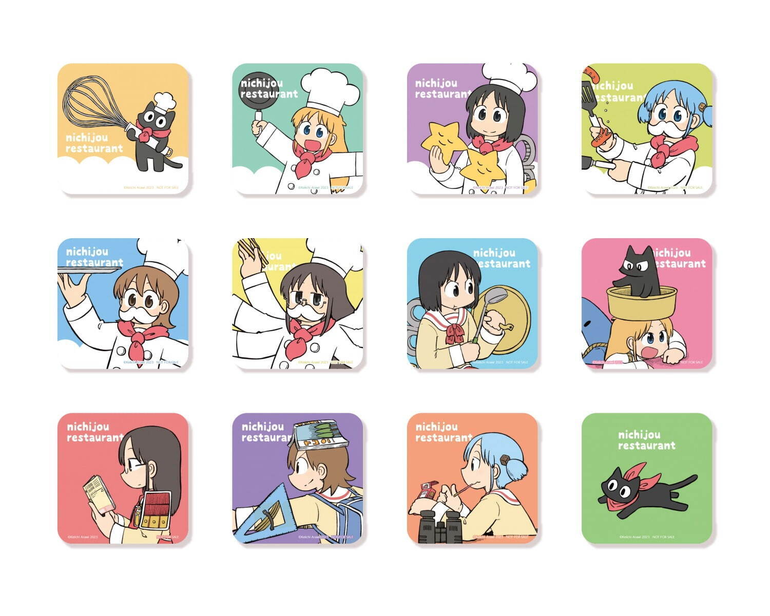 日常　あらゐけいいち　グッズセット一式 Amazon.co.jp: 日常 あらゐけいいち展 アクリル時計 掛け時計