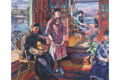 「描かれたチャイナドレス」