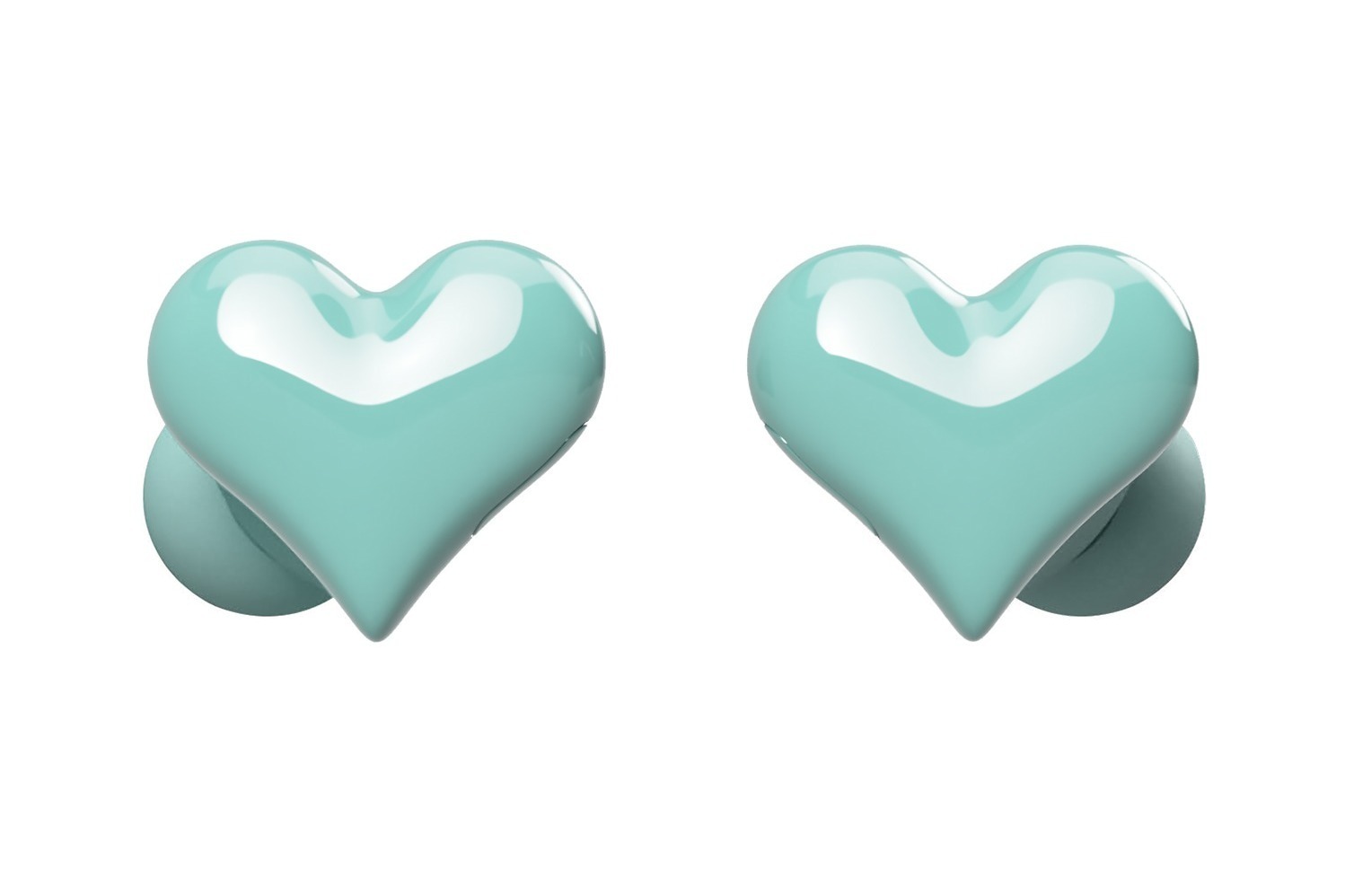 ほんのり色づくハートのイヤホンHeartBuds〈ピンク〉｜OSYAIRO