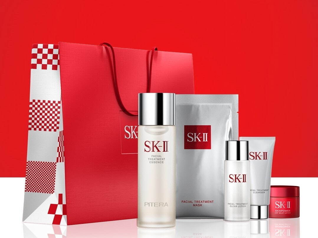 SK-IIの23年お正月コフレ、“透明肌”導くベストセラー化粧水や美容乳液などスキンケアセット ファッションプレス