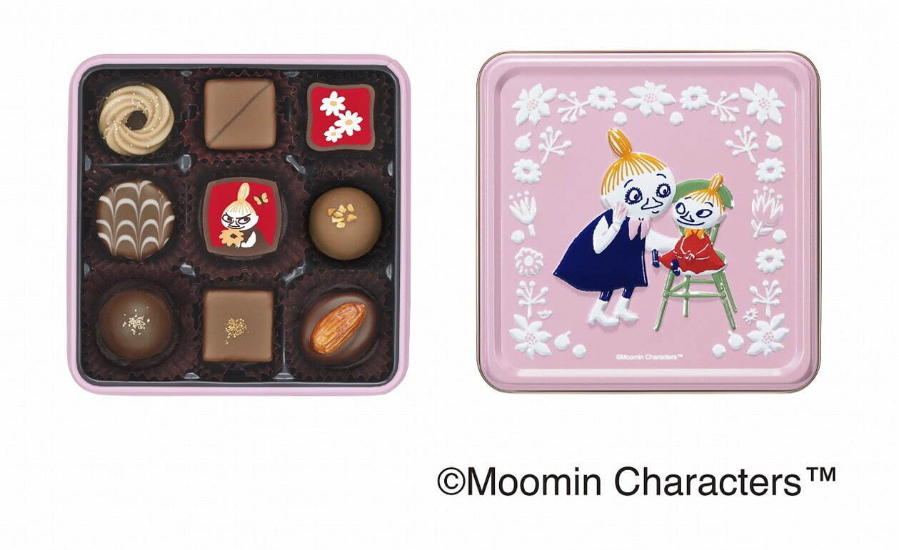 ムーミン×メリーチョコレート23年バレンタイン、“怒り顔ムーミン”ポーチ入りチョコやアソート缶 ファッションプレス