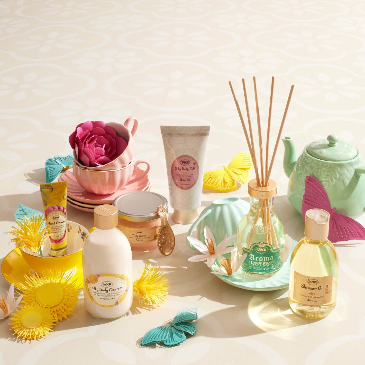 新品未使用　SABON サボン　ミモザティー　数量限定　6点セット　完売品