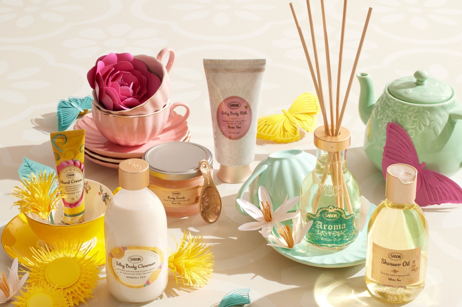 SABON“お茶の香り”「ティーセレモニー コレクション」ミモザティー着想