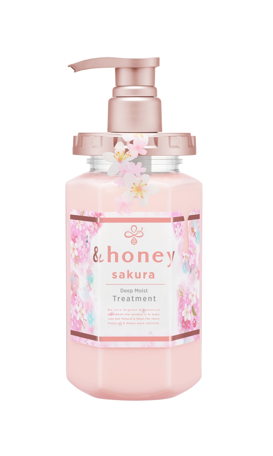 アンドハニー“桜×ハチミツの香り”の限定ヘアケア、うるおいで満たすシャンプー＆トリートメント｜写真5