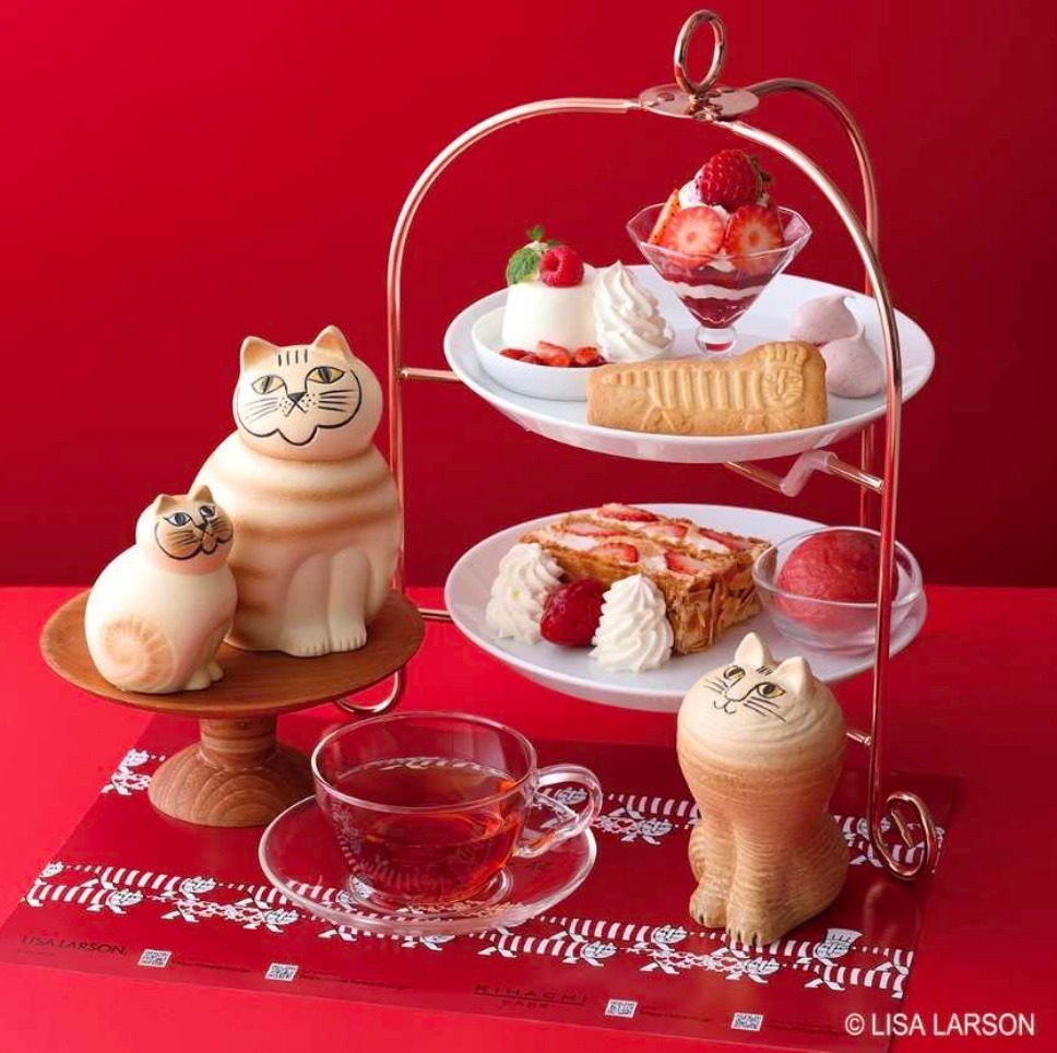 「苺のAfternoon Tea Fika! Set 〜リサ・ラーソン スペシャル〜」3,740円
※コーヒーまたは紅茶付き