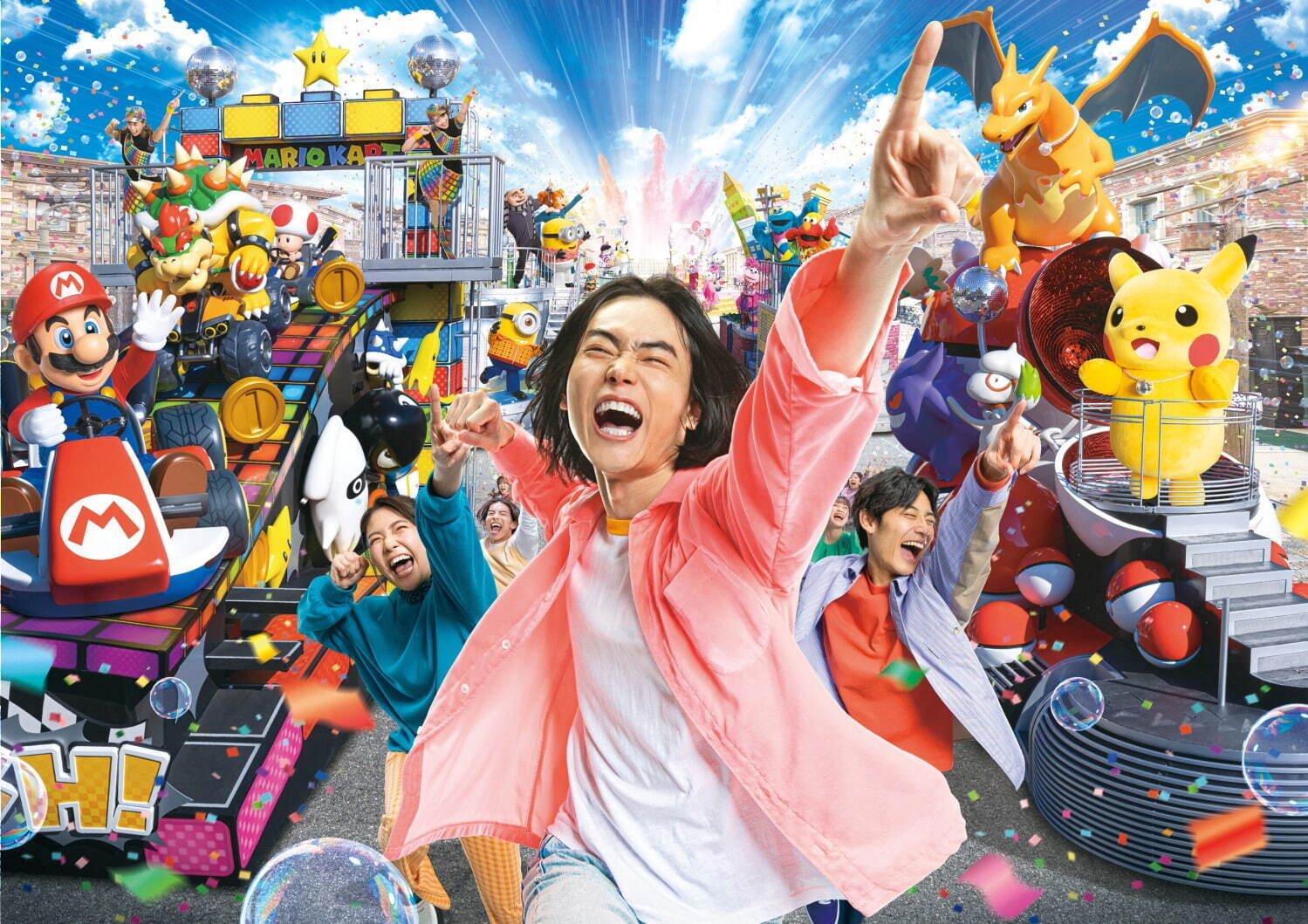 USJ「NO LIMIT! パレード」マリオ＆ポケモンのフロートが初競演、パーク史上最大規模｜写真1