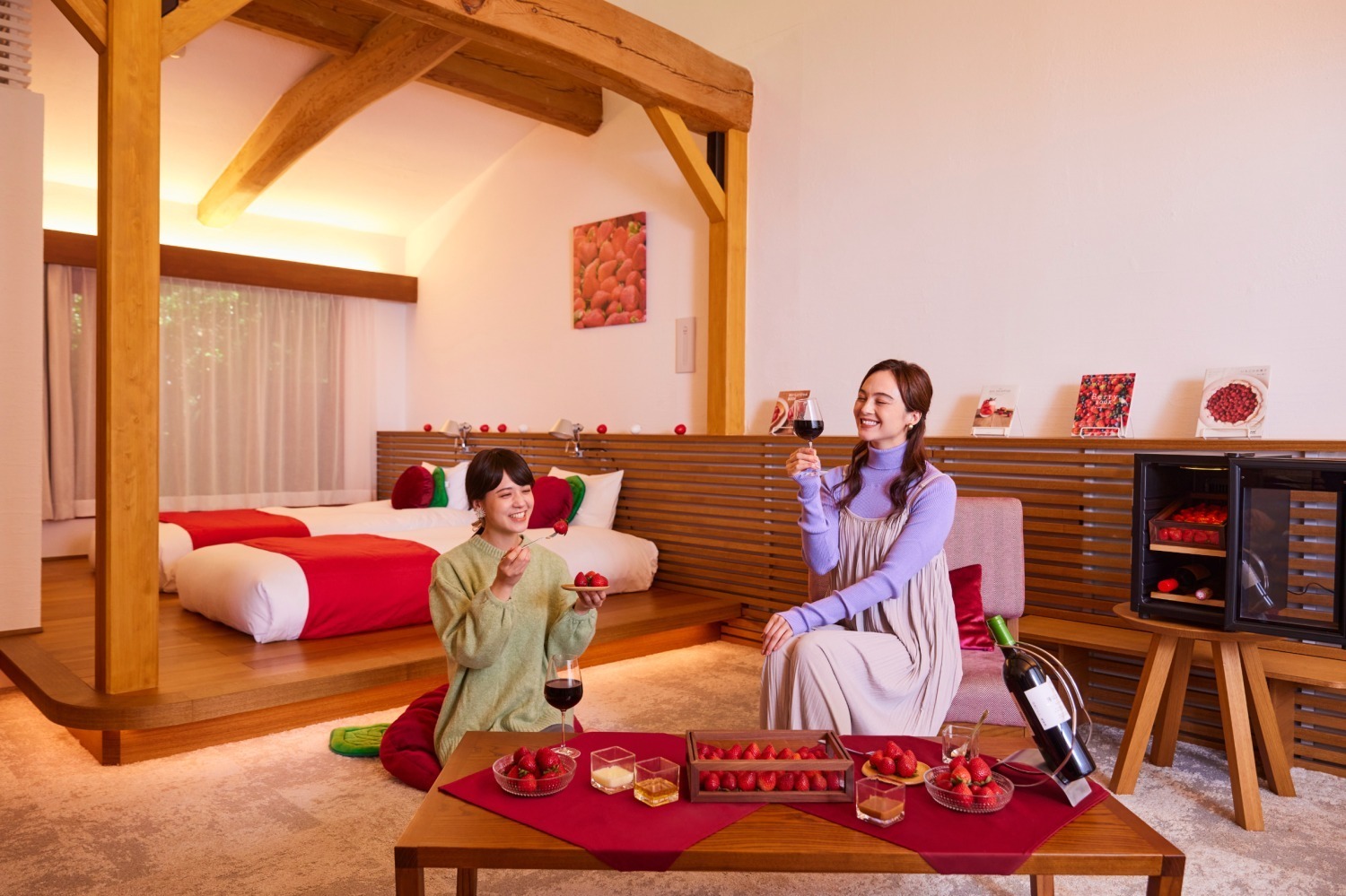 星野リゾート リゾナーレ那須“イチゴ尽くし”の宿泊プラン、温泉×イチゴやワインとのマリアージュ