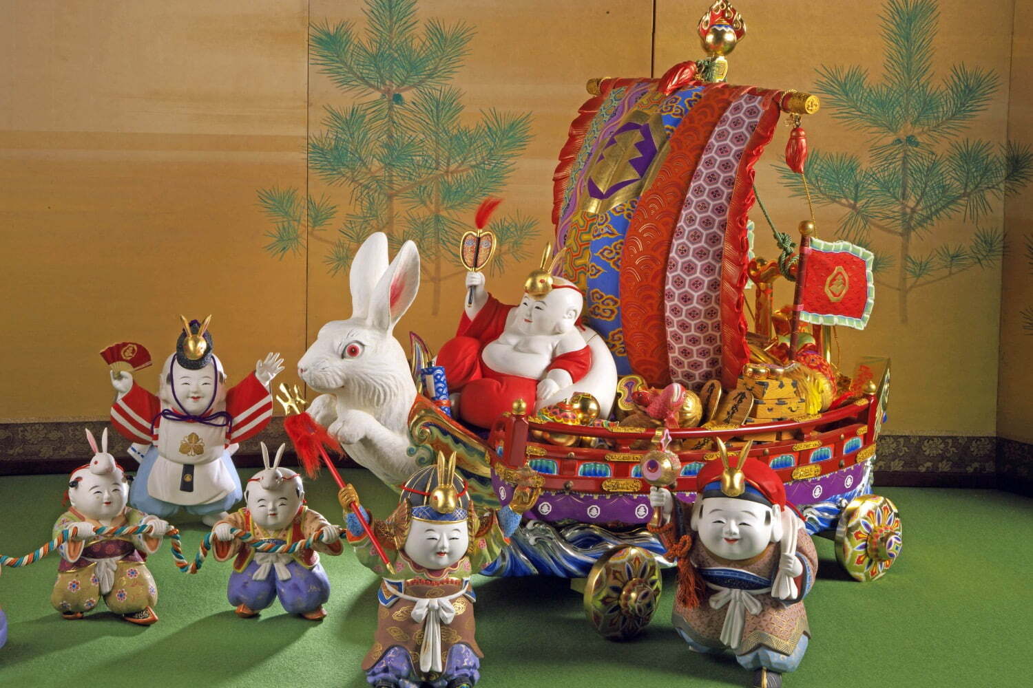 展覧会「初春を祝う」静嘉堂文庫美術館で - 祝賀の人形や吉祥画題の絵画を公開、国宝《曜変天目》も