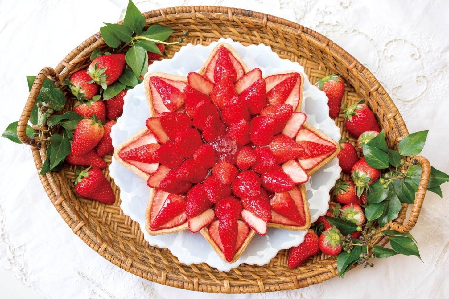 東京スカイツリータウン「いちごフェア」苺たっぷり星型タルト＆飲むいちご大福など、苺グッズも