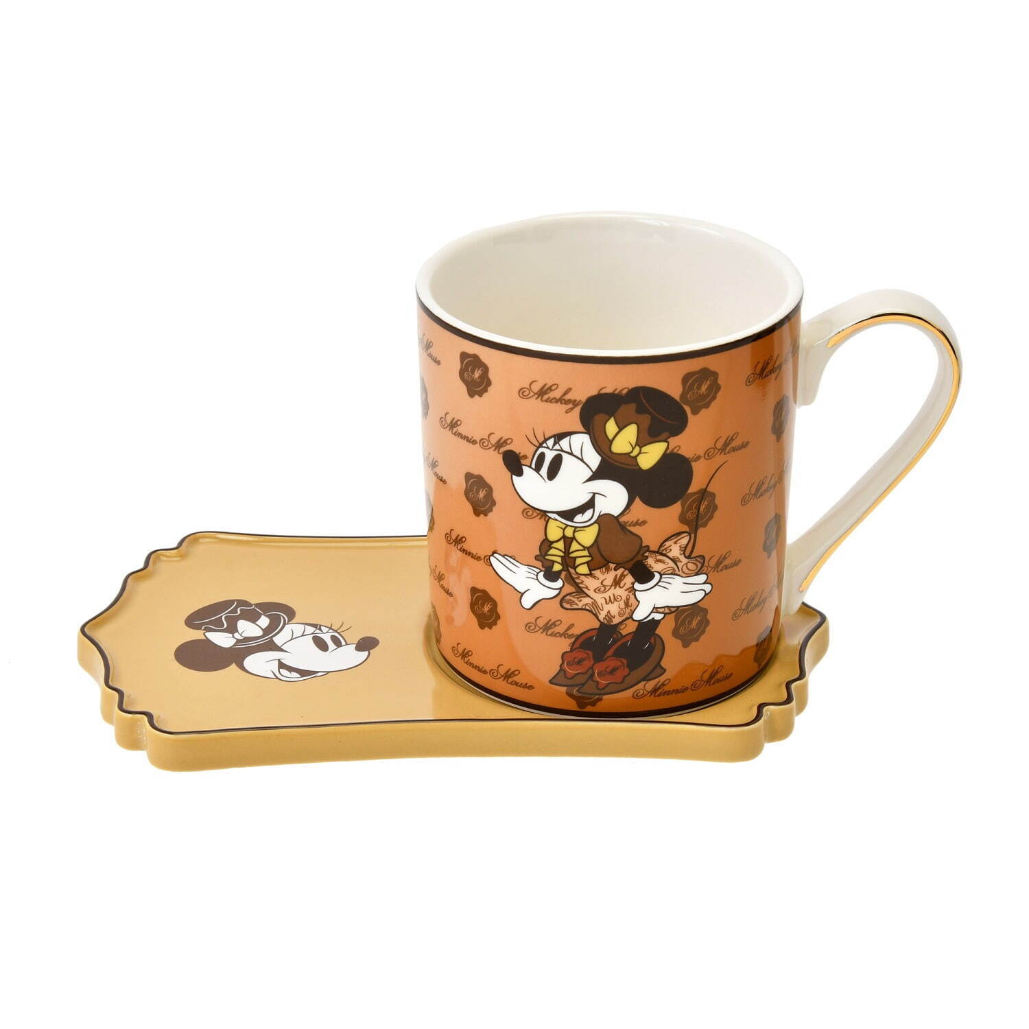 ゴディバ“チョコ色衣装”のミッキーマウス＆ミニーマウスバレンタイン
