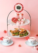 Q-pot CAFE.バレンタイン限定いちごスイーツ、“ハート型”ムース主役のプレート＆パフェ｜写真7