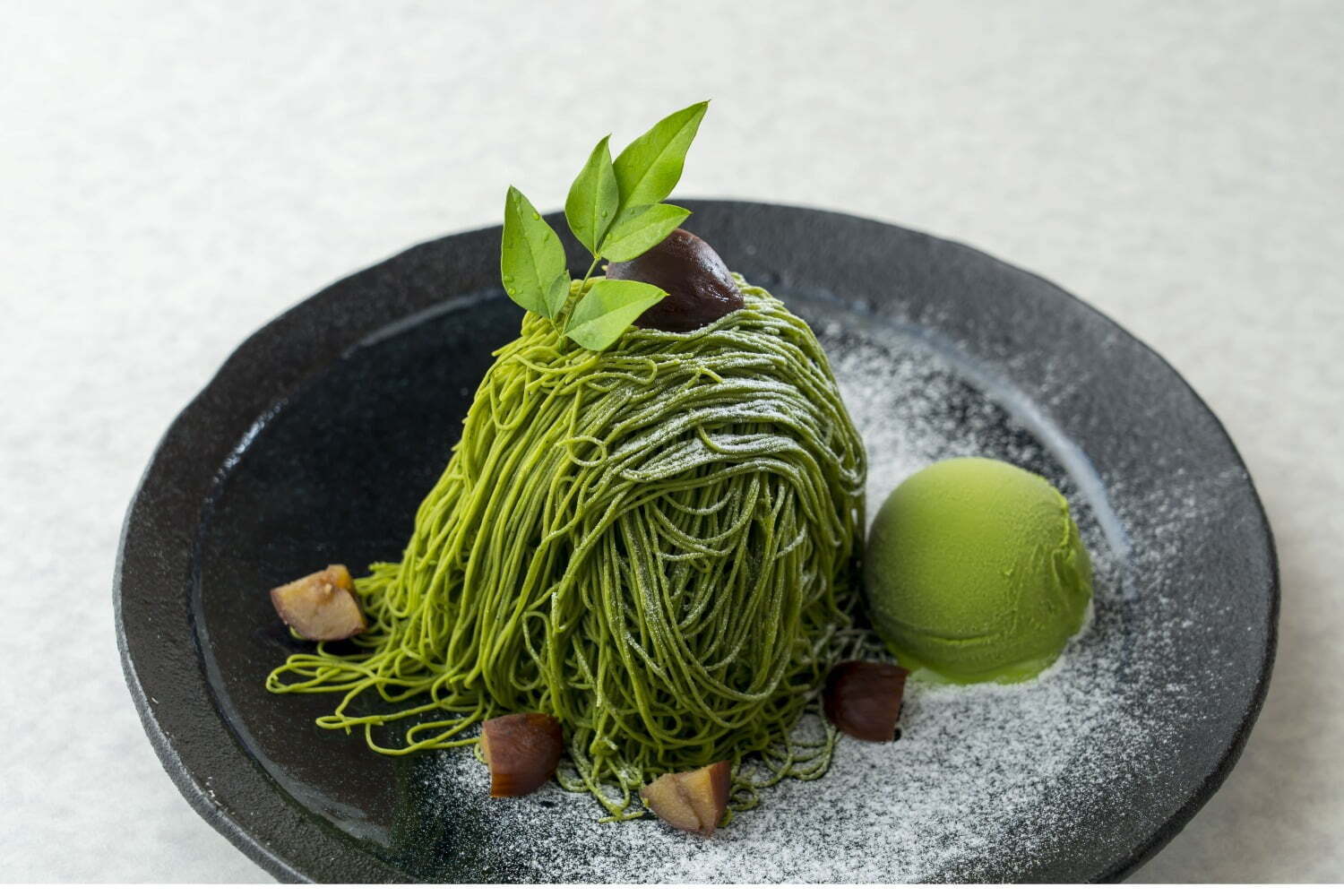 京はやしや冬限定スイーツ「和もんぶらん」、宇治抹茶の“絞りたて”特製クリーム