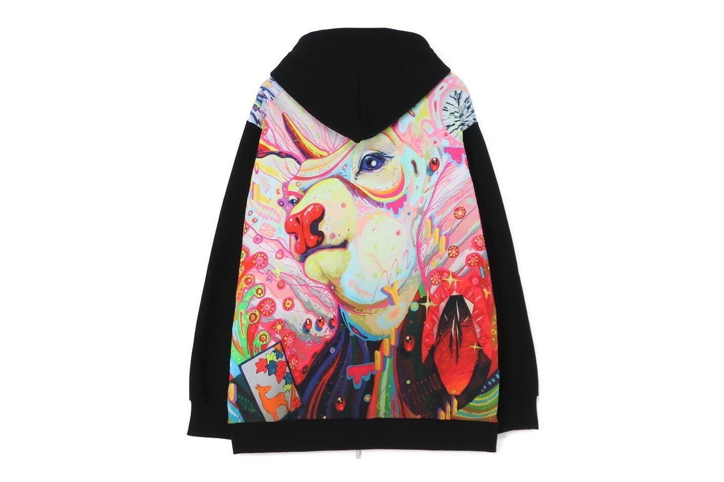 Ground Y×現代美術家・笹田靖人コラボ、“猪鹿蝶”の色彩豊かなフーディー＆トートバッグ