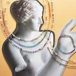 スタージュエリー ガール23年春夏新作、色鮮やかなスタッズピアス＆カラーストーンネックレス｜写真2