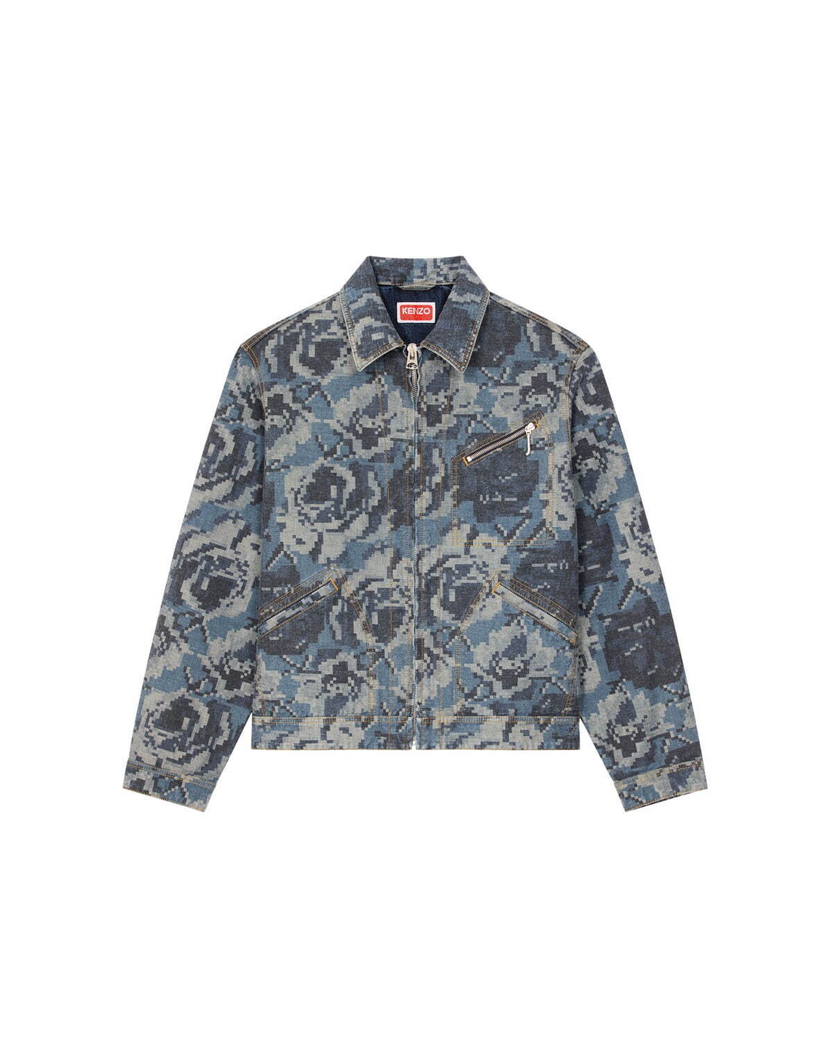 【新品未使用】KENZO NIGO ボケフラワー スカイブルー ボタンダウン