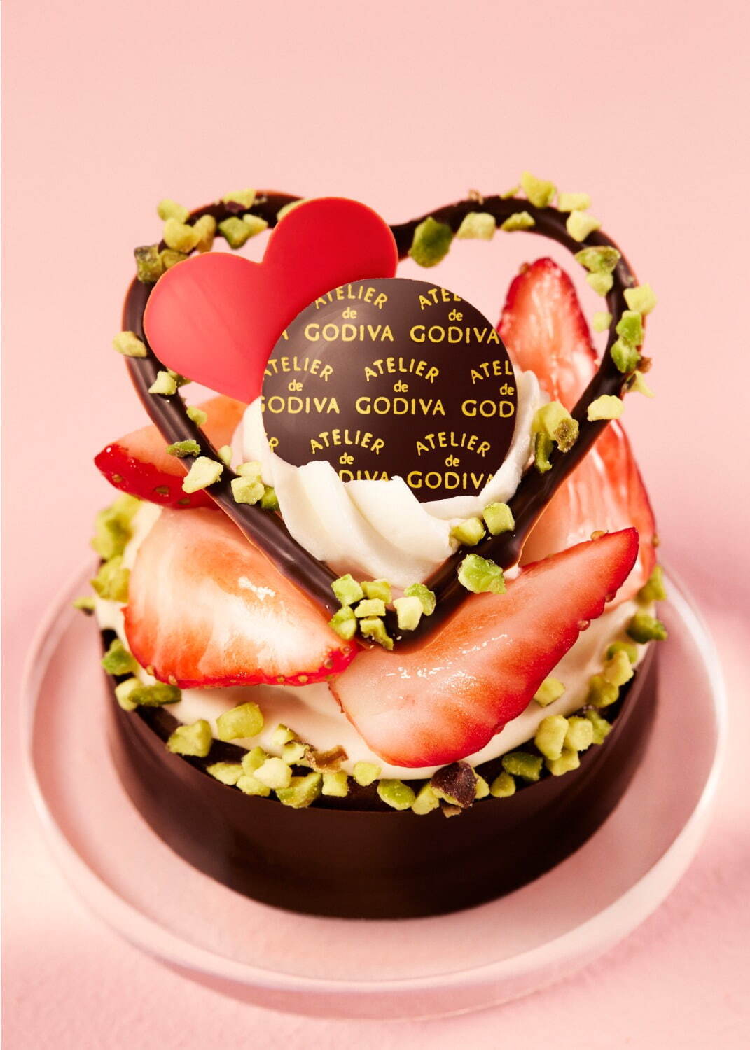 アトリエ ドゥ ゴディバ23年バレンタイン限定スイーツ、苺×ショコラやとろけるチョコクリームケーキ｜写真1